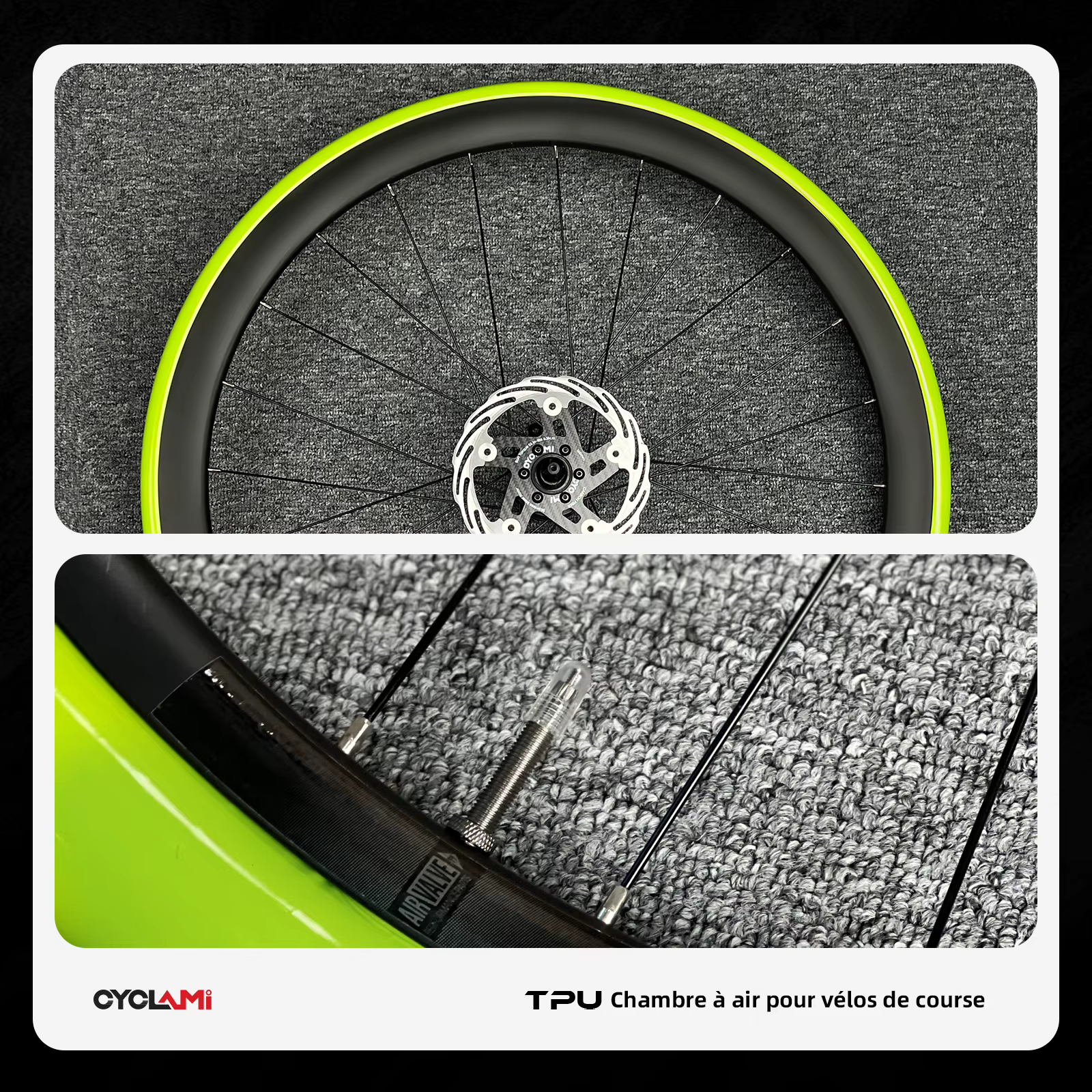 CYCLAMI – noyau de Valve d'air amovible en TPU