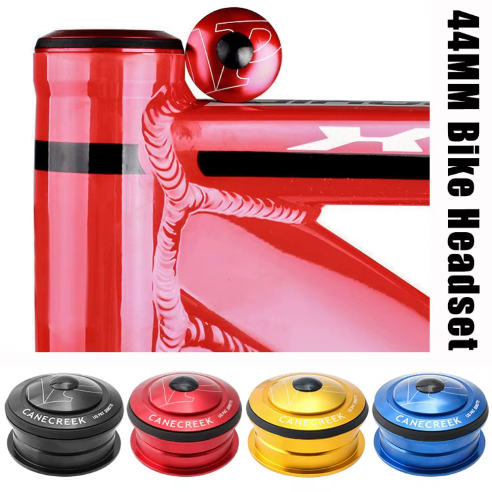 Carter de direction VTT en aluminium durable 44MM 1 1/8, double roulement, pour fourche à tube droit, accessoires de vélo