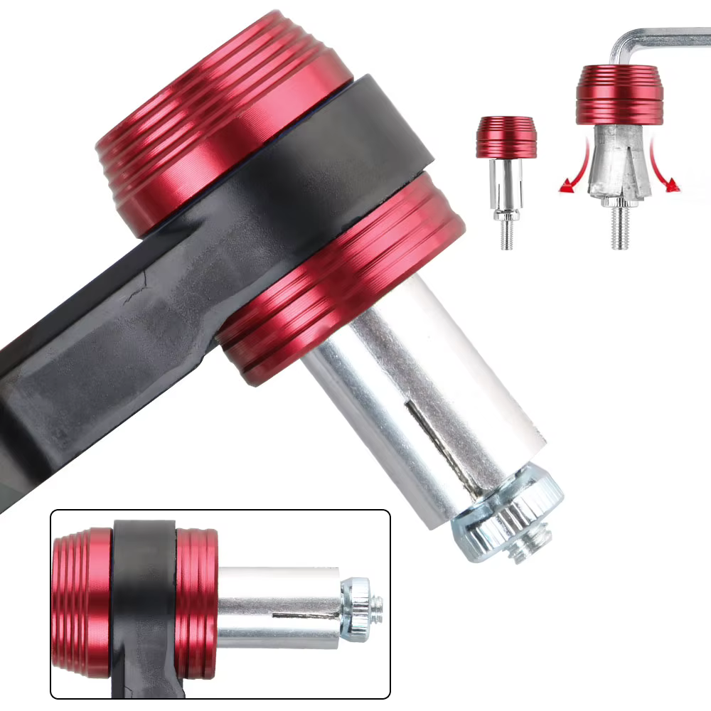 Protecteur de chute 2 pièces pour moto Scooter montagne e-bike en alliage d'aluminium ABS coupe-vent