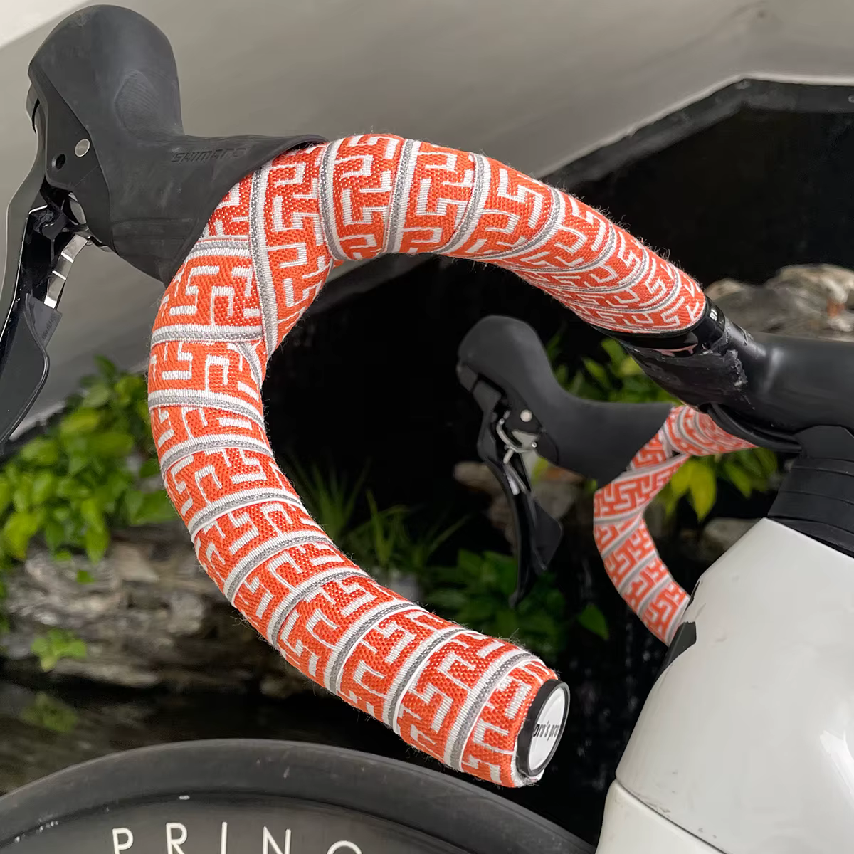 1 paire de rubans de guidon tressés pour vélo de route