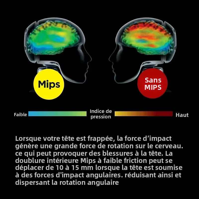 GUB 61-65 cm casque de vélo de route avec feu arrière MIPS vtt