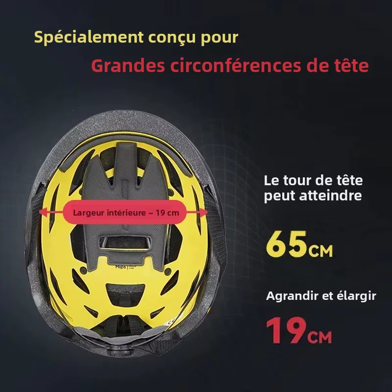 GUB 61-65 cm casque de vélo de route avec feu arrière MIPS vtt