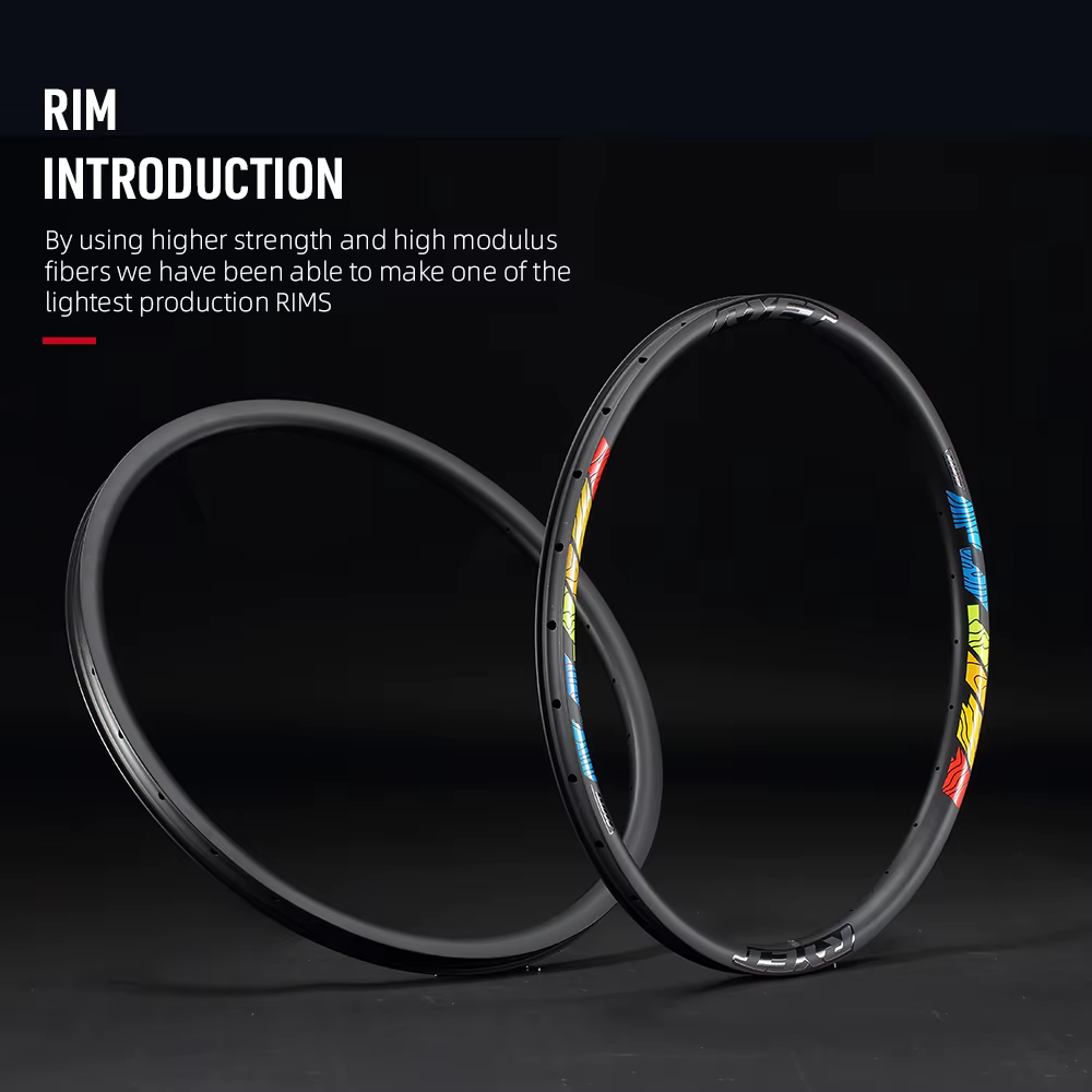 RYET-Jante de VTT en carbone T1000 29 pouces, 35mm 28H, 2024