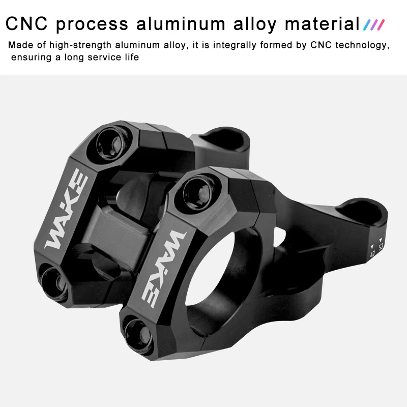Tige de guidon courte en alliage d'aluminium pour VTT