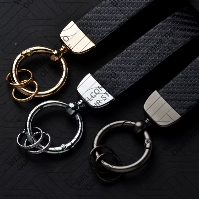 Porte-clés en cuir et Fiber de carbone pour voiture SPORTAGE GT LINE KIA, en alliage de Zinc, cadeau personnalisé avec accessoires, nouvelle mode
