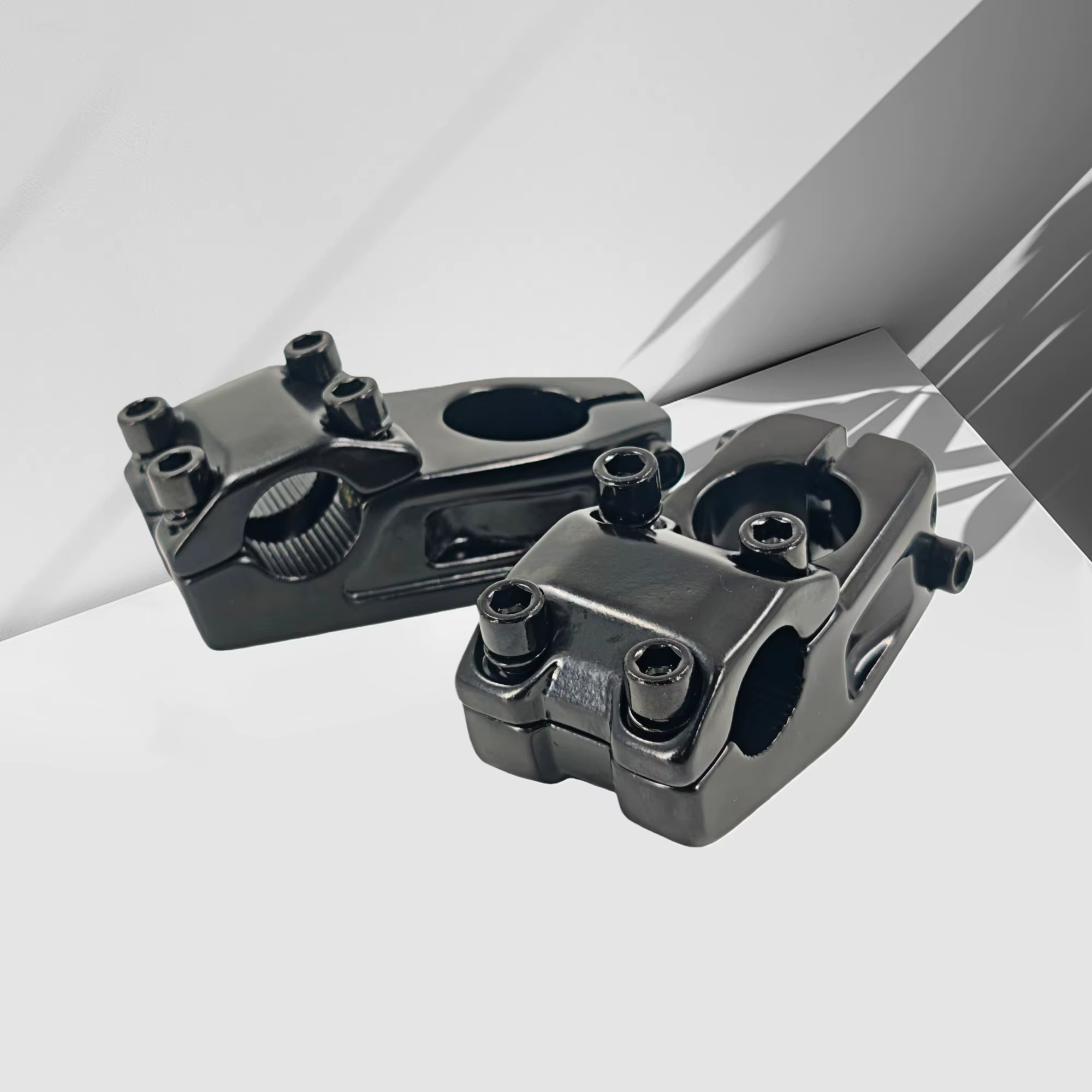 Tige BMX 22.2*28.6mm 45mm tige de vélo CNC en alliage d'aluminium léger tige de guidon BMX pour pièces de cyclisme de vélo vtt à engrenage fixe