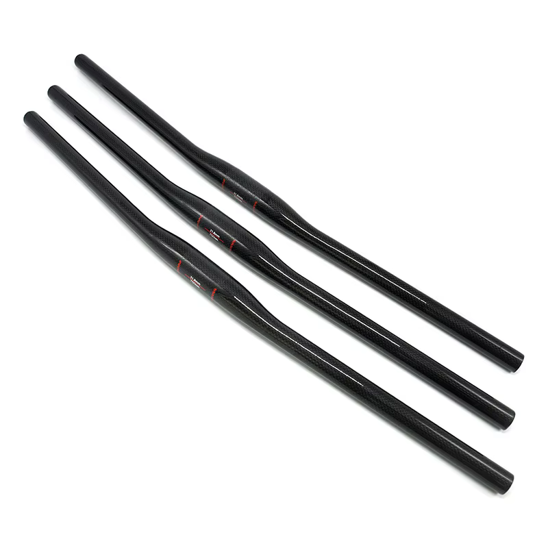 NO TRADEMARK VTT guidon de vélo plat pièces vtt 3K