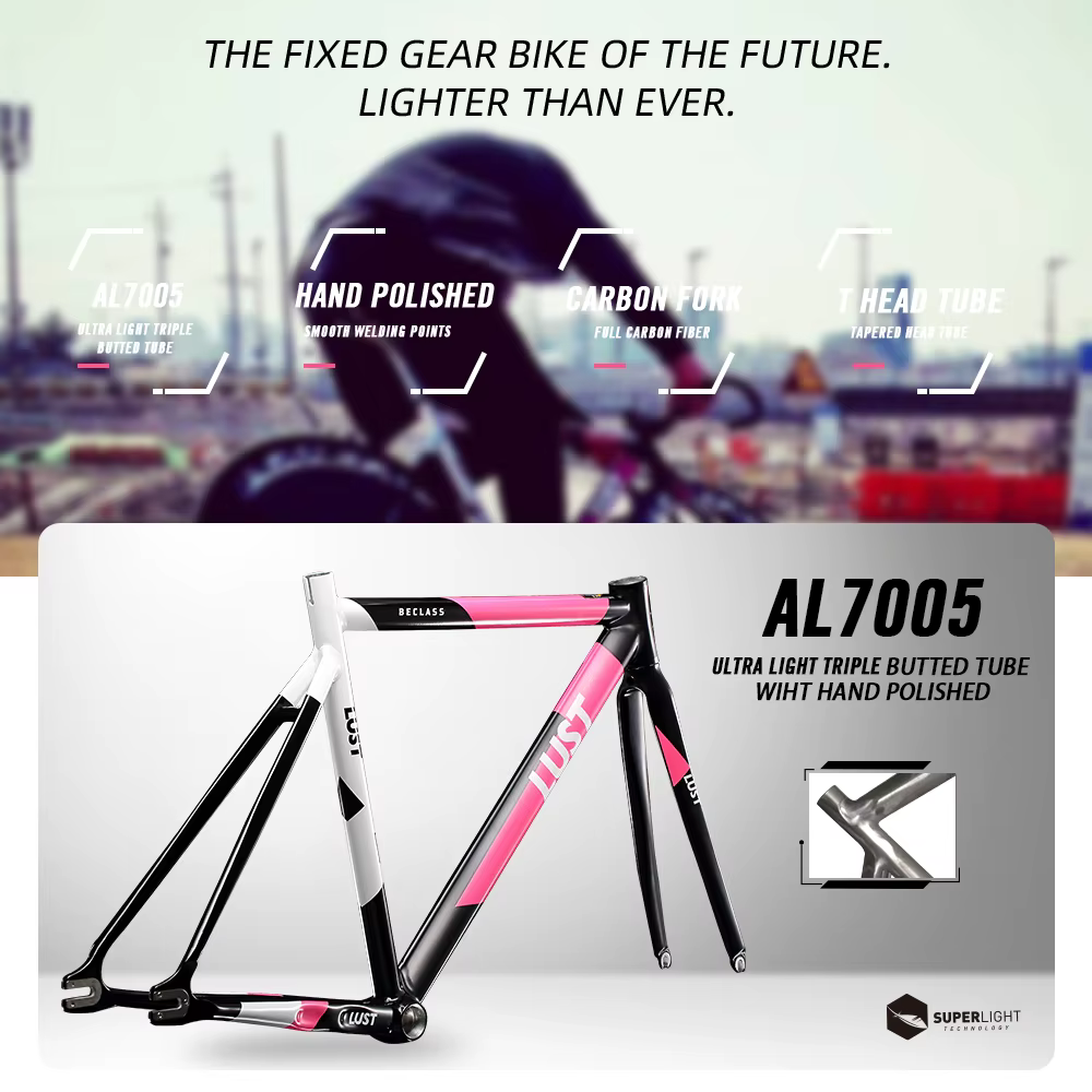 Lexon-cadre de vélo de route en fibre de carbone Lust AL6066