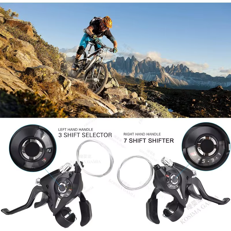 Leviers de frein et de changement de vitesse pour vélo de montagne