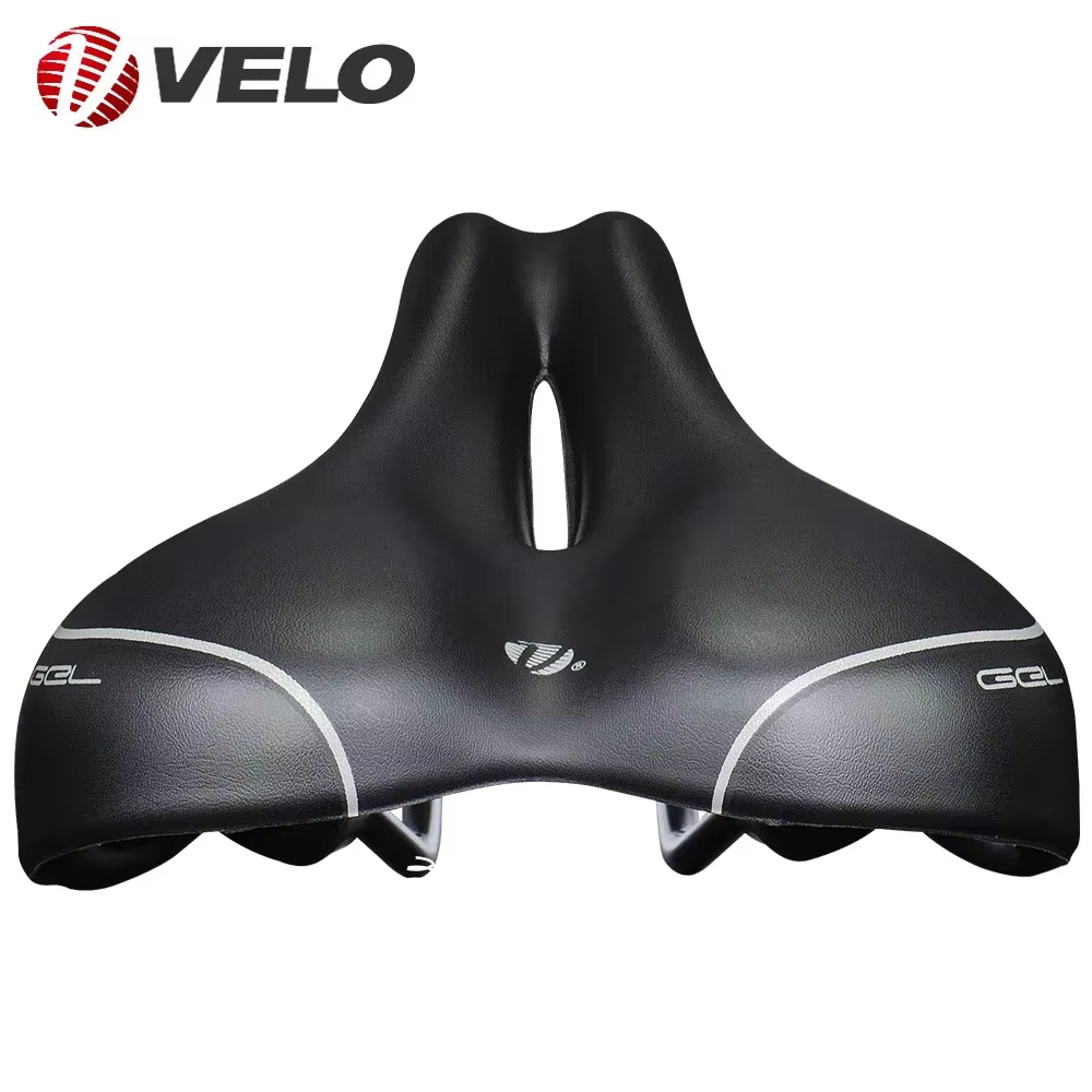 Conductrice O VL-3362 Vélo De Route Selle Silicone Gel PU Épaissir Creux Respirant Confortable VTT