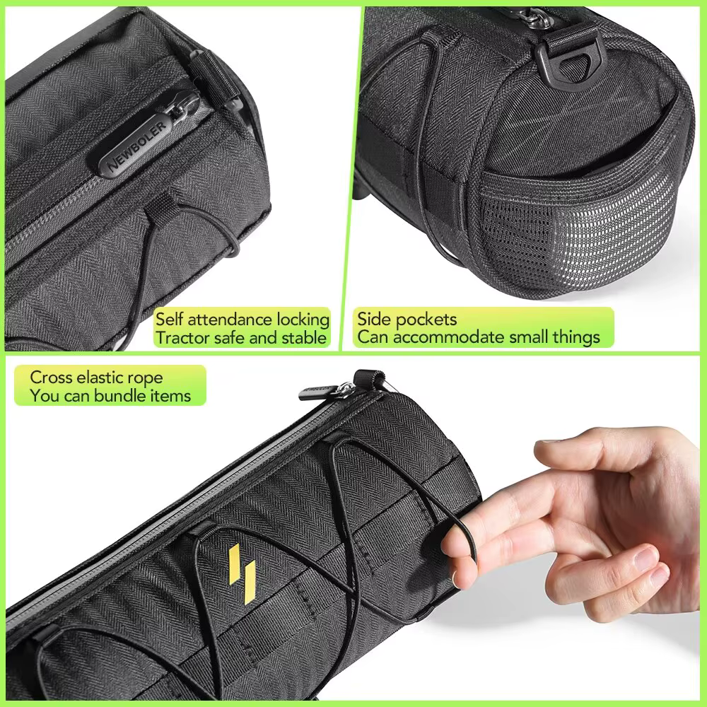 NEWBOLER nouveau sac de guidon sacs de vélo cadre sacoche multifonction Portable sac à bandoulière accessoire