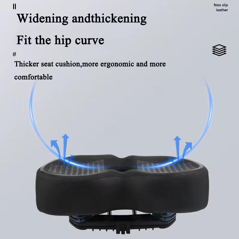 DRCKHROSComfortable selle de vélo Double Absorption des chocs siège de cyclisme de banlieue haute élastique élargir vtt