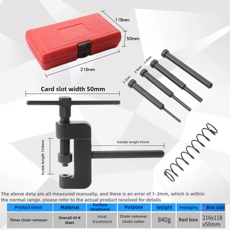 Kit d'outils de réparation de rivetage avec boîtier rouge
