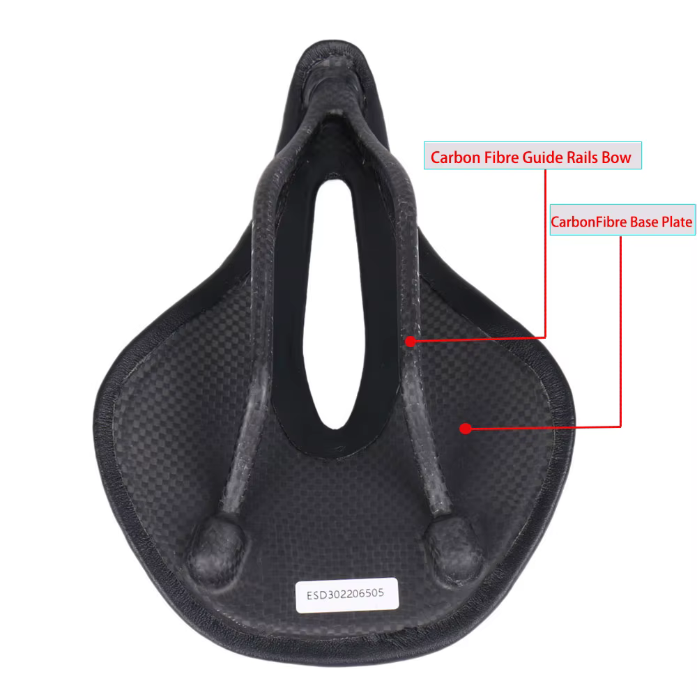 Selle de vélo Super légère entièrement en carbone