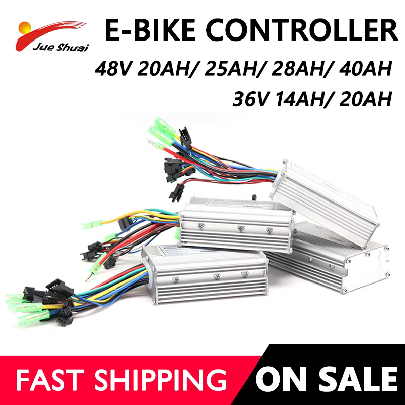 Contrôleur de vélo électrique 36V 48V 14A 20A 25A 40A pour la puissance du moteur 250W 350W 500W 1000W 1500W 2000W