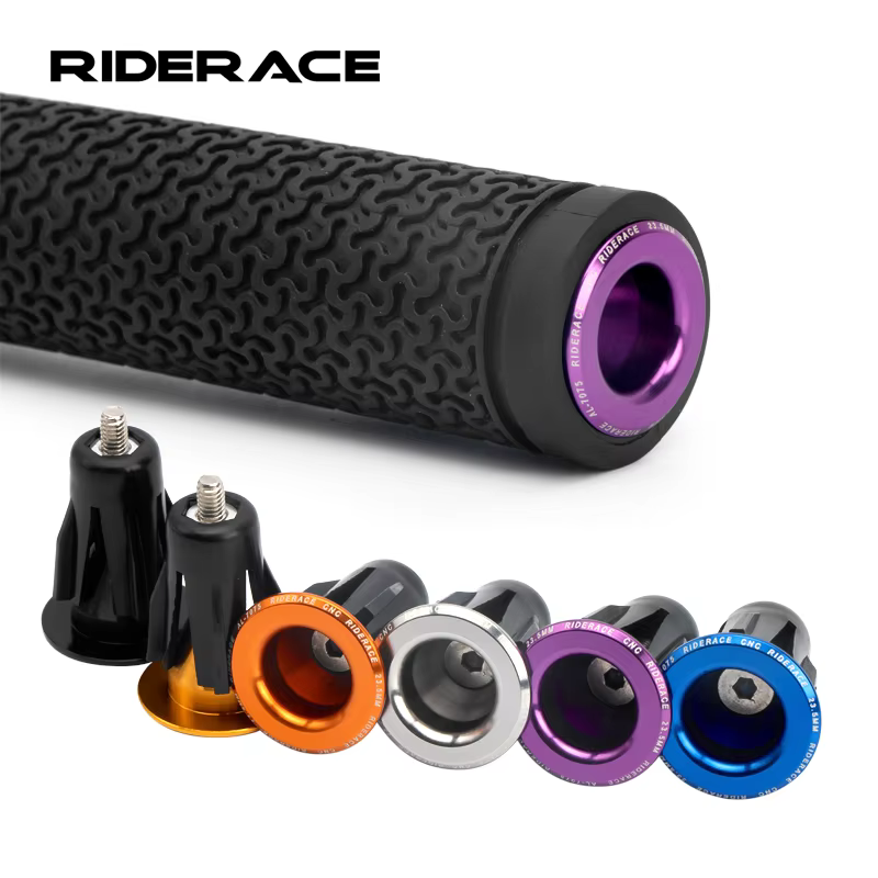 RIDERACE poignée de vélo embout de guidon 23.5MM en alliage d'aluminium route cyclisme poignées de barre bouchons