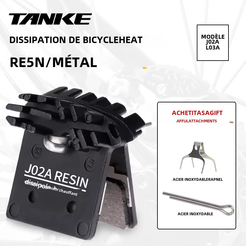 Plaquettes de frein à disque de vélo vtt J02A résine Ice Tech