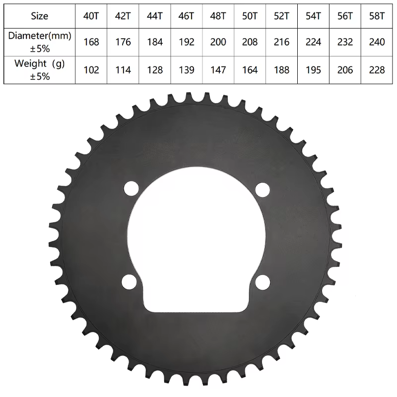 Plateau de pédalier TRIPEO 110BCD 4 boulons 40T-58T pour vélo de route