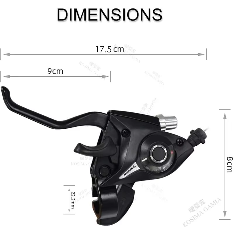 Leviers de frein et de changement de vitesse pour vélo de montagne