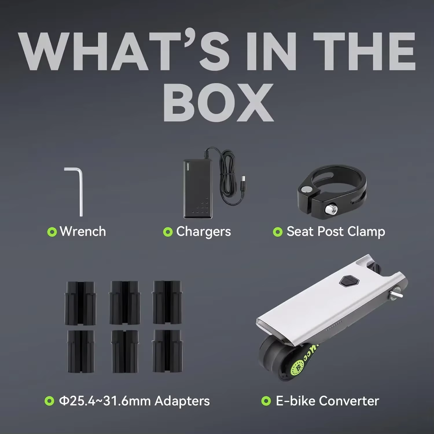 P.Wheel vélo électrique Booster 18V10AH batterie 200w Portable