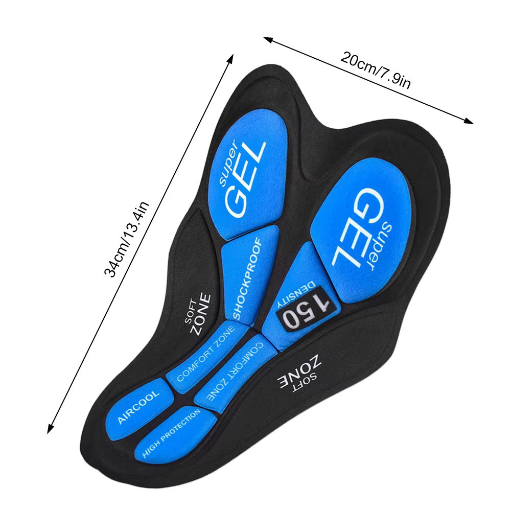 Short de Cyclisme Rembourré en Gel pour Homme et Femme