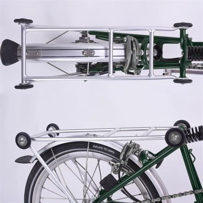 Porte-bagages en alliage d'aluminium pour vélo pliant Bromsilice