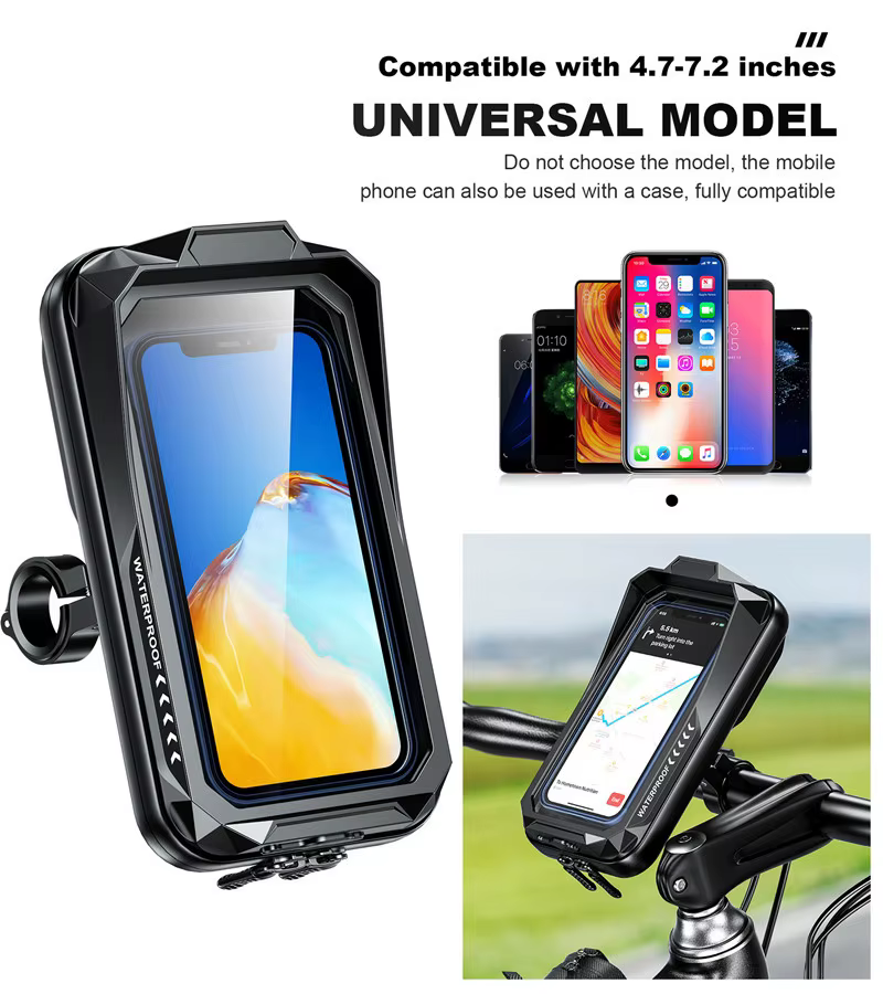 Support de sac de guidon de téléphone de vélo