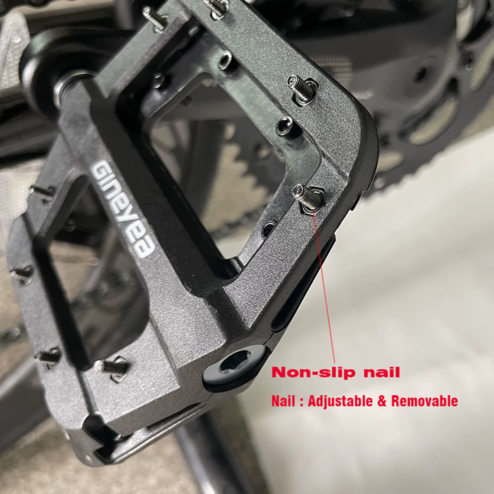 Gineyea-Pédales de roulement à joint en nylon pour vélo adulte