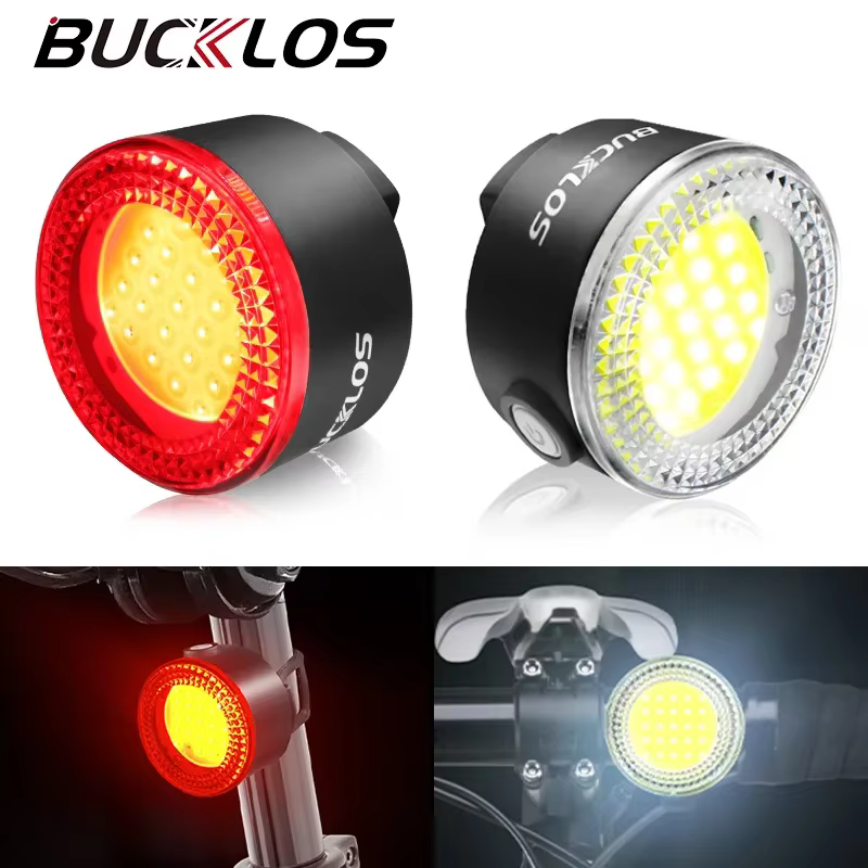 BUCKLOS vélo lumière COB avant arrière