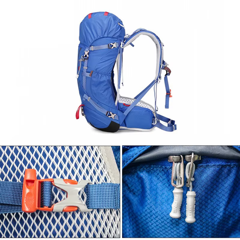 Sac à dos d'alpinisme ultraléger de grande capacité, sac de jour de camping de randonnée, sac de trekking Molle pour les sports d'escalade en plein air, 40 L