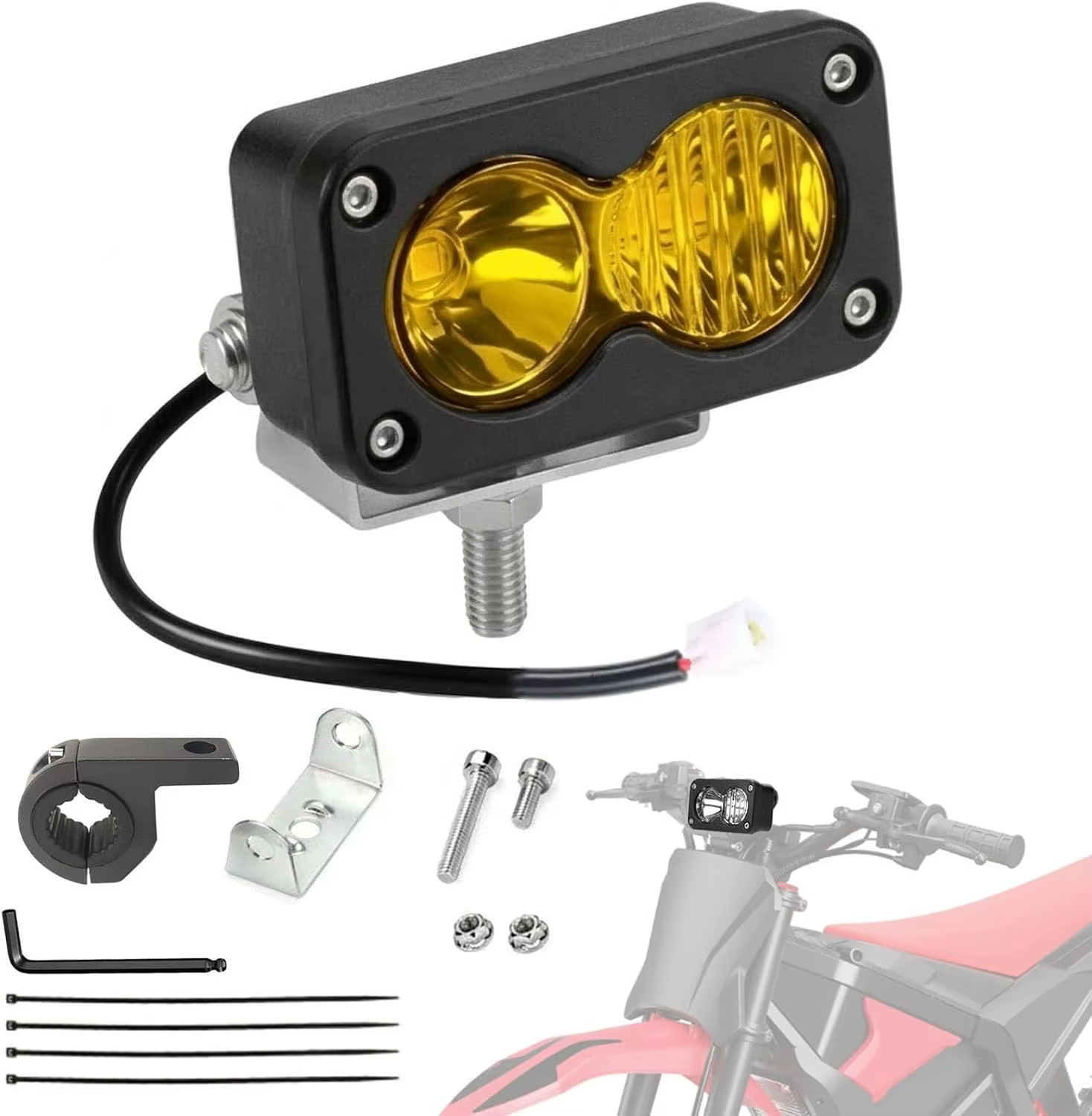 Phare de vélo électrique 20W 6000-6500K blanc étanche