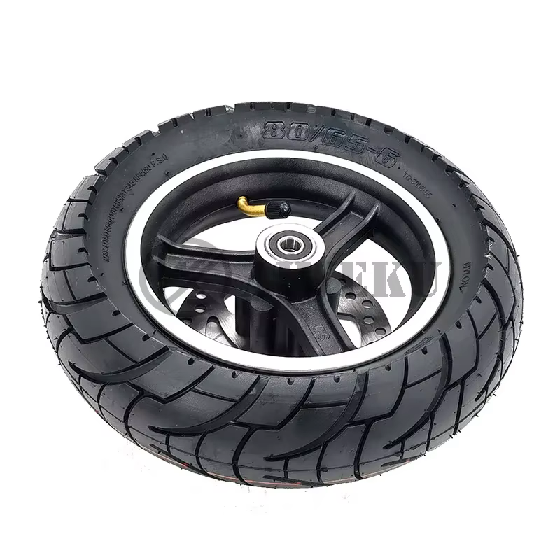 Roue Pneumatique avec Jante de Frein pour Scooter Électrique