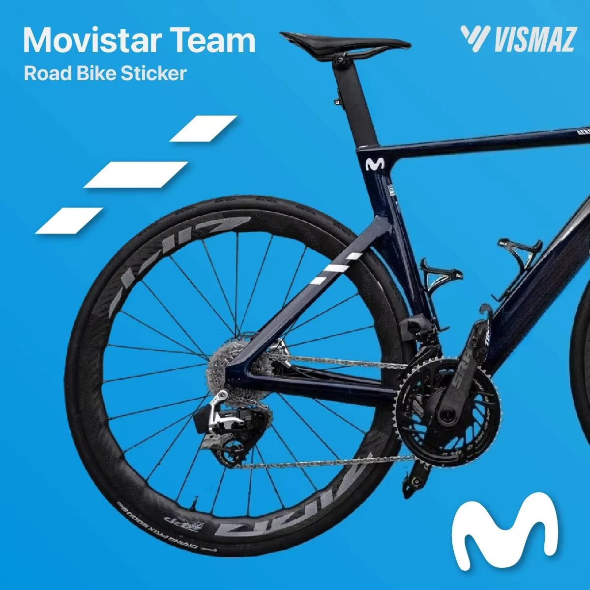 Autocollants de vélo VISMAZ Cycling Team DIY, autocollants décoratifs pour vélo de route et VTT, imperméables, résistants aux UV, en vinyle sans résidus, accessoires