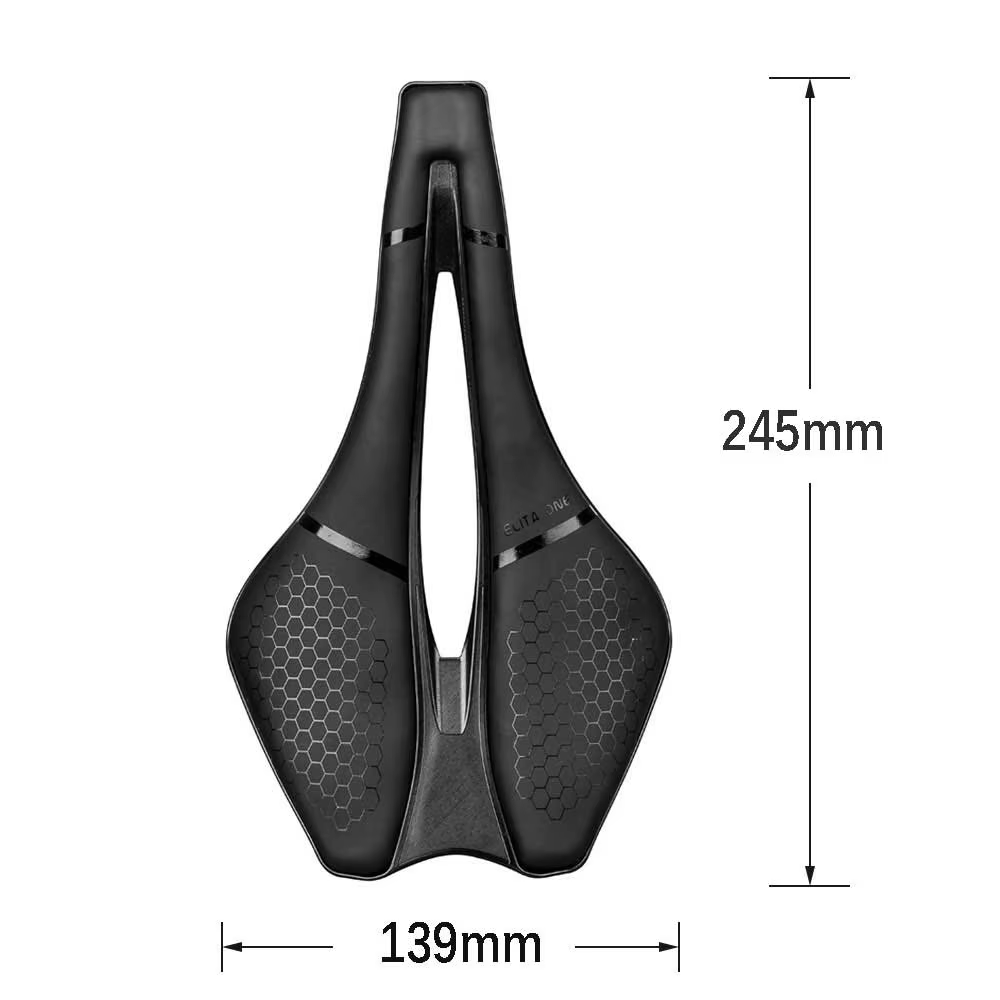 Elitaone selle de vélo sur Rail en carbone 130g léger 245x139mm