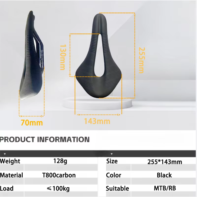Selle de vélo Samana-noir douce et confortable