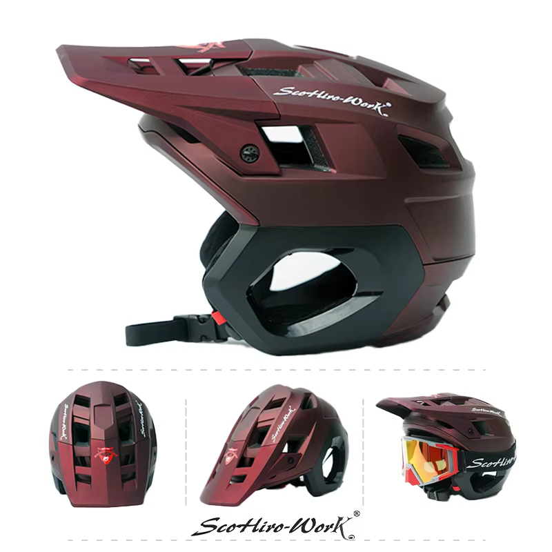 Casque de vélo de montagne ultraléger demi-visage 3/4