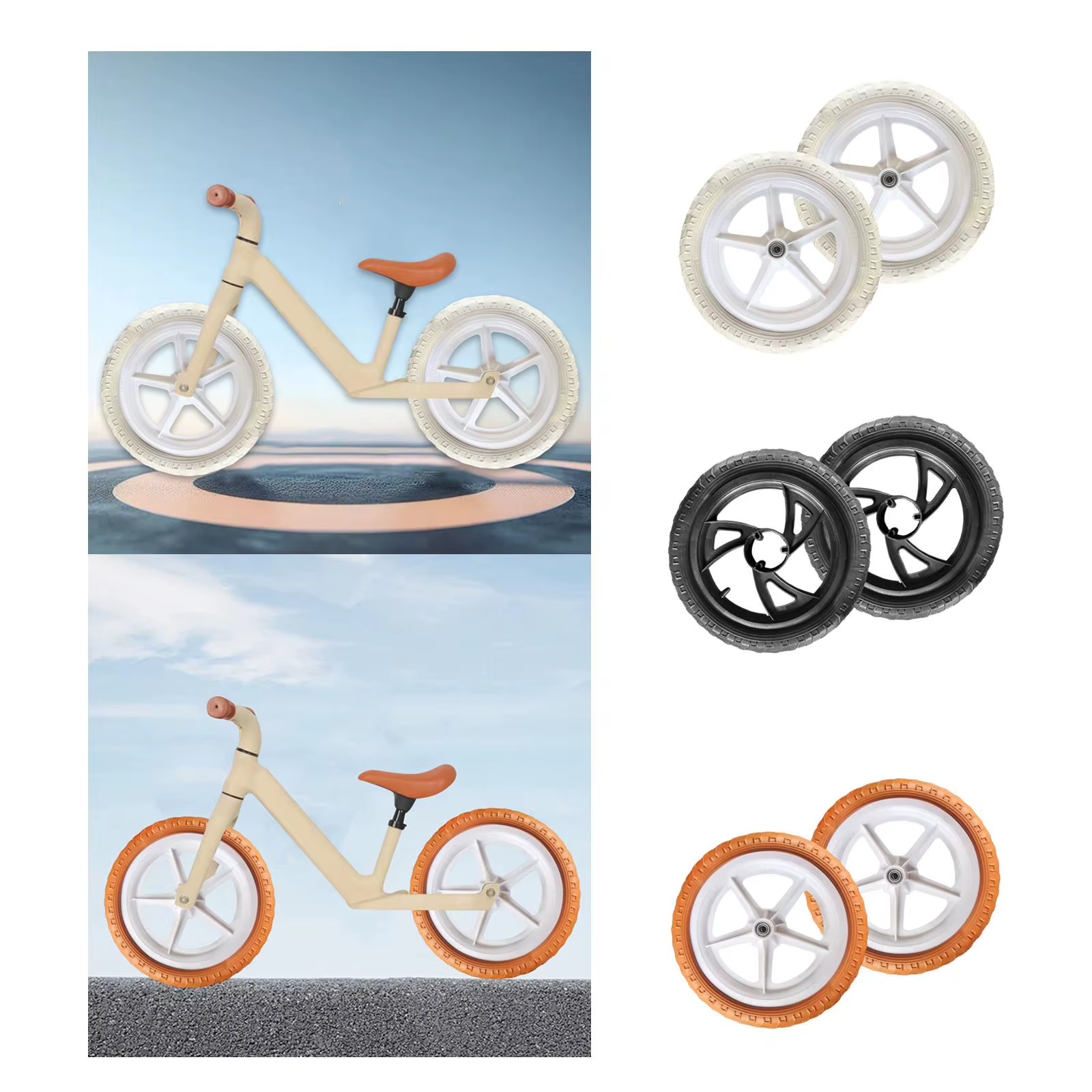 Roues de vélo de remplacement d'équilibre