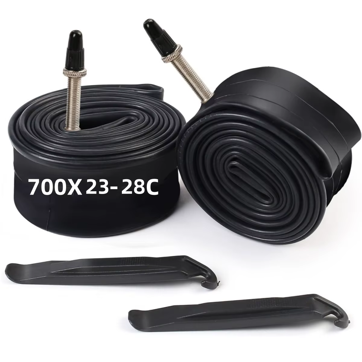 2 chambres à air de vélo 700c pour 700x32-40c, 700x23-28, chambre à air de vélo de 28 pouces pour vélo de route, vélo de gravier, VTT