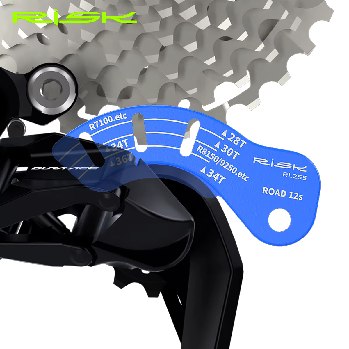 Outil de guidage de jauge de réglage de dérailleur arrière électrique pour vélo de route