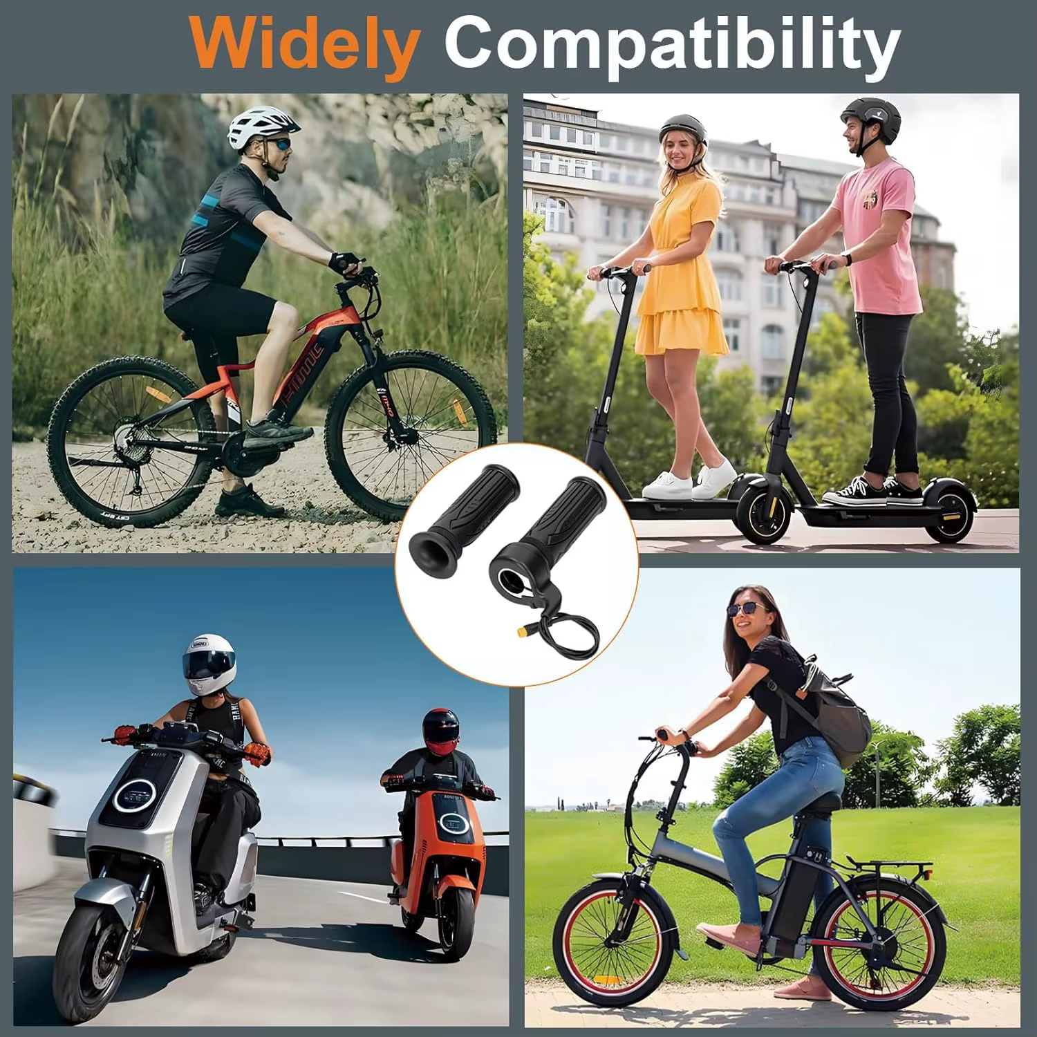 Poignées d'accélérateur à torsion intégrale pour vélos électriques