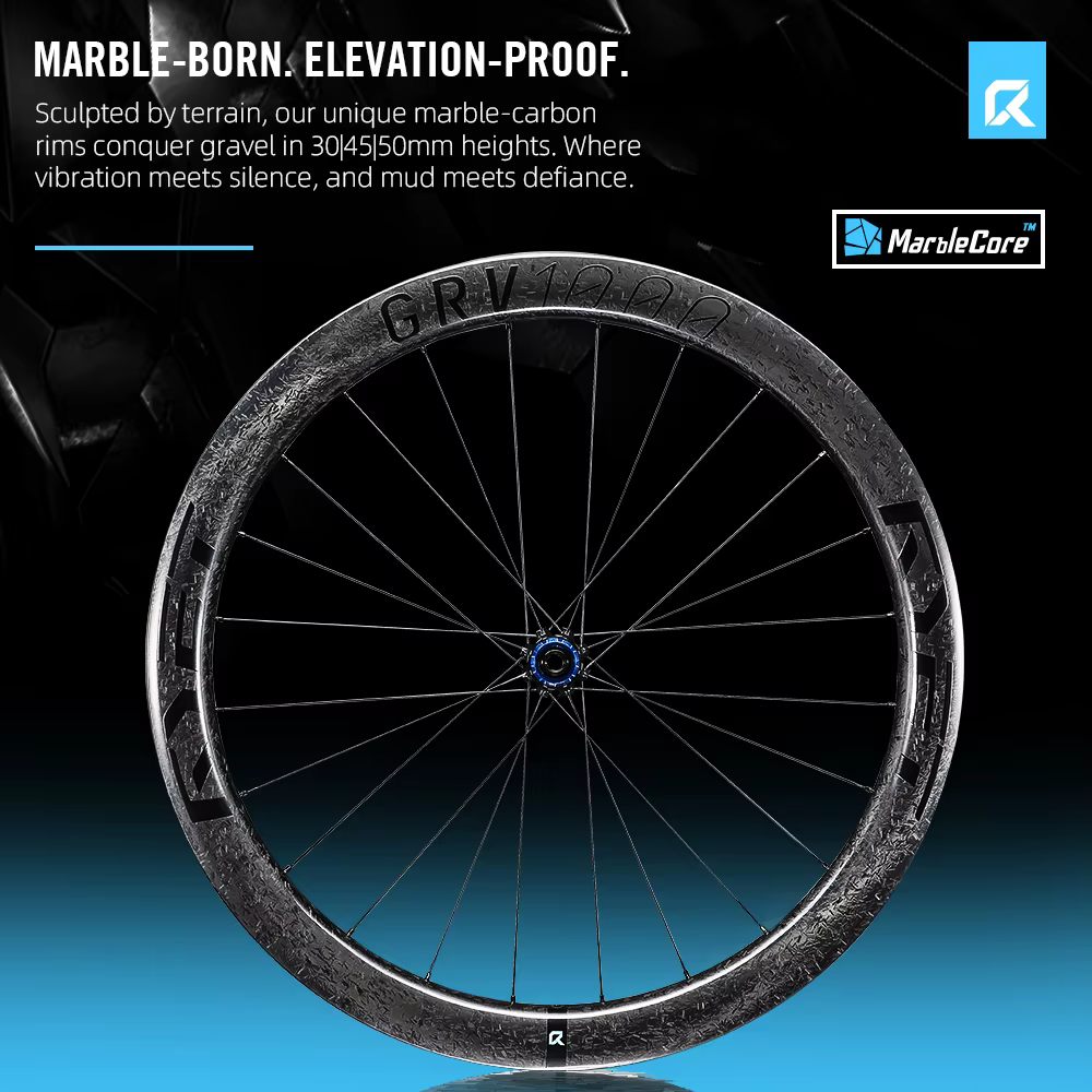 RYET gravier carbone vélo roues 52T Super léger 1280g moyeux en céramique pilier rayons Tubeless prêt