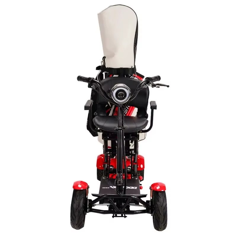 Scooter Électrique Pliable Tout Terrain avec Chariot de Golf