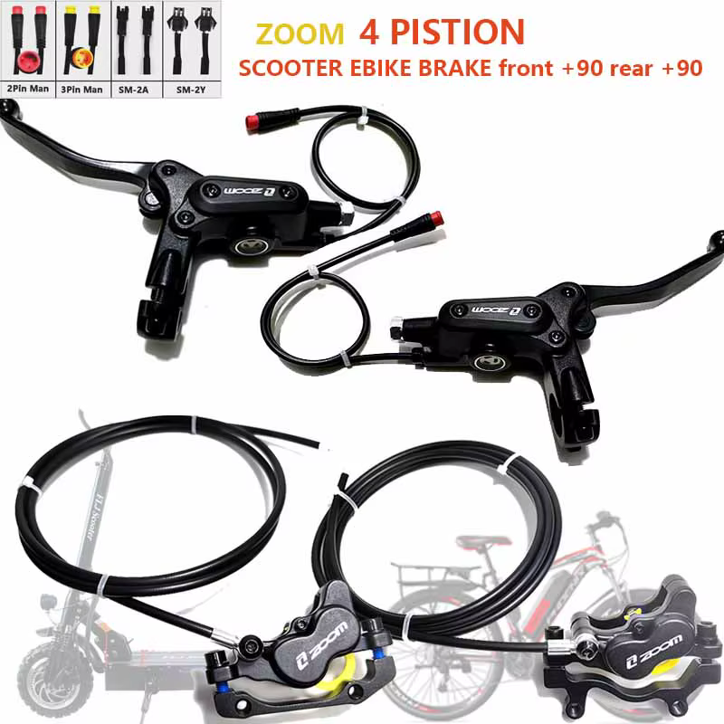 Frein de scooter électrique à 4 pistons pour Kukirin G2 Master C1 G1 Pro Kugoo G-Master ES3 FLJT113 Mantis 10 X KingGT Speedway4 E-bike