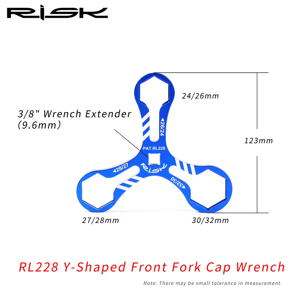 RISK-Capuchon de fourche de vélo en aluminium 6 en 1