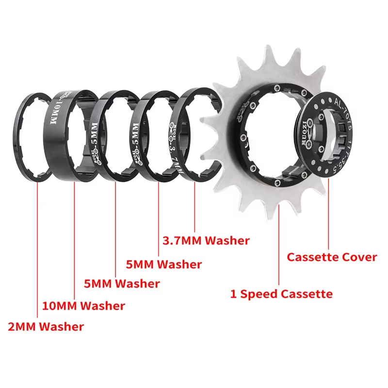 MUQZI – Kit de Conversion de Cassette de vélo à vitesse unique