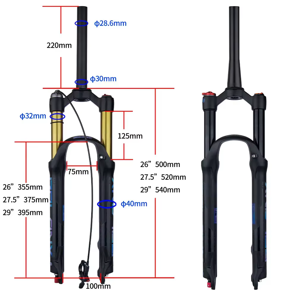 Fourche de Suspension pour VTT