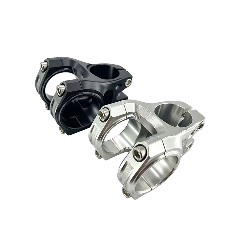 Tige de vélo de montagne tout-terrain/enduro 35 mm 1-1/8 pouces en alliage d'aluminium 2014-T6 usiné CNC ultra-rigide antidérapant
