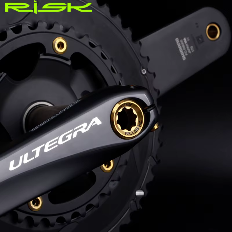 Risque M20x8mm vélo manivelle bras boulon titane montagne route vélo pédalier capuchon roue à chaîne pédalier vis BB axe vis