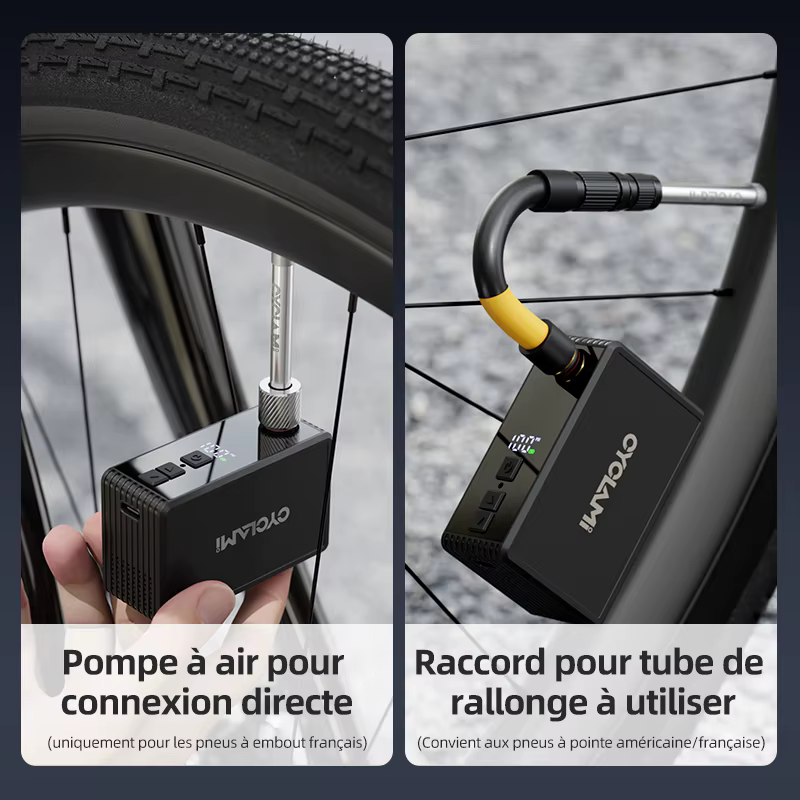 Pompe à Air électrique automatique pour vélo, 130 PSI, gonfleur de pneus Portable pour l'extérieur, affichage de la pression des pneus, FV AV CYCLAMI AM6 Pro