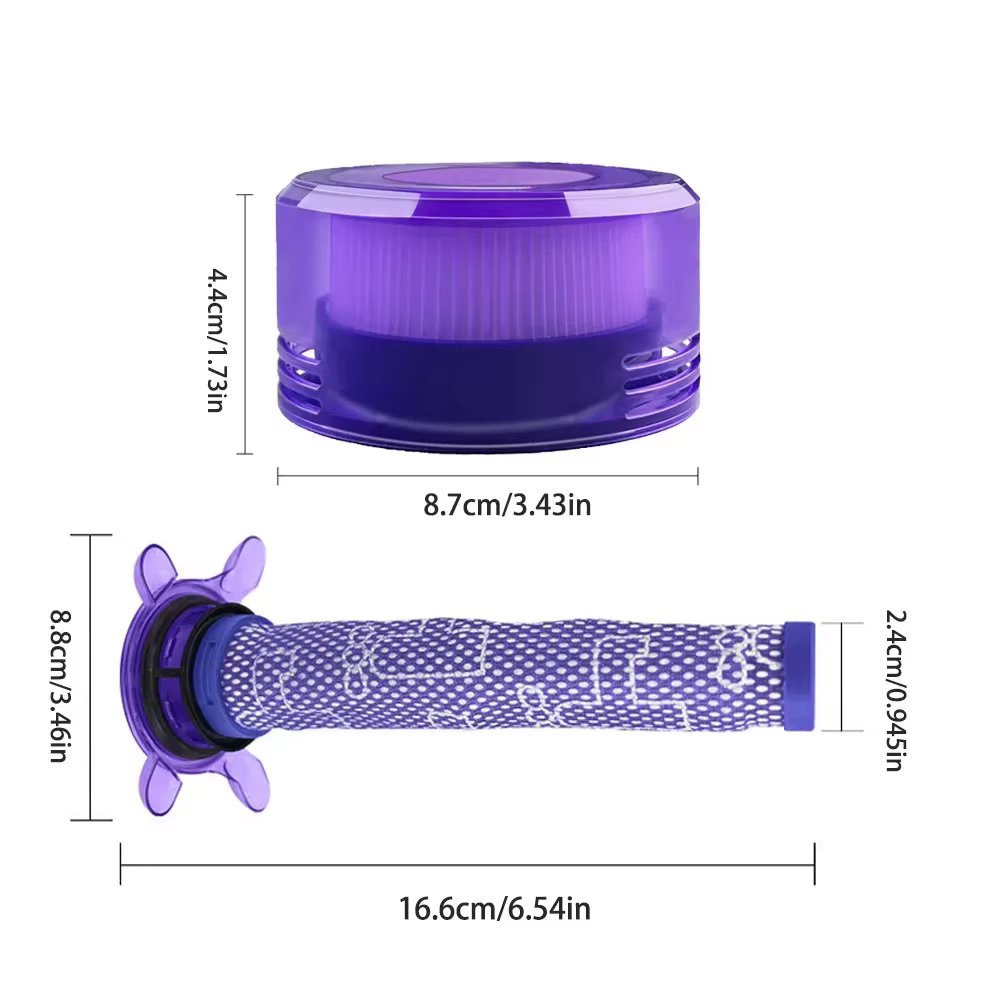 Accessoires pour aspirateur Dyson V8 FOCUS MATRESS, pré-post-filtre, filtre HEPA, pièces de rechange, filtre lavable